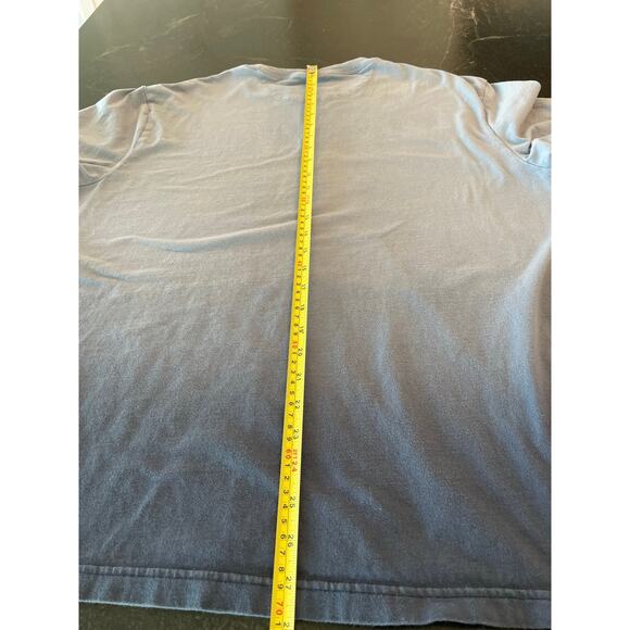 American Eagle Ombre blue tee men's L with floral fade - Picture 7 of 8